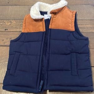 Old Navy Navy Blue and Brown Vest 18-24 Months